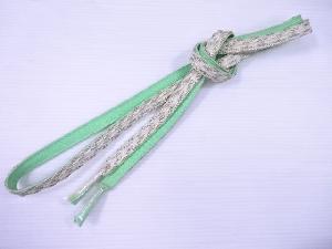 リサイクル　和装小物　帯締め　金糸　フォーマル　正絹　手組　平組